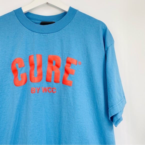 Cure by West Coast Cure WCC Logo Blue Graphic T-Shirt XL - Picture 1 of 6